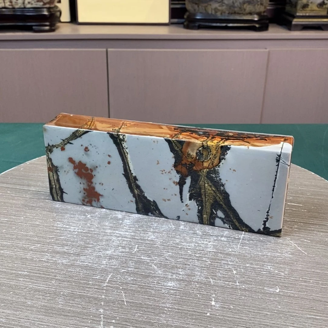 石材广西国画石草花石