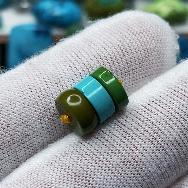 绿松石未镶嵌天然原矿 地大质检