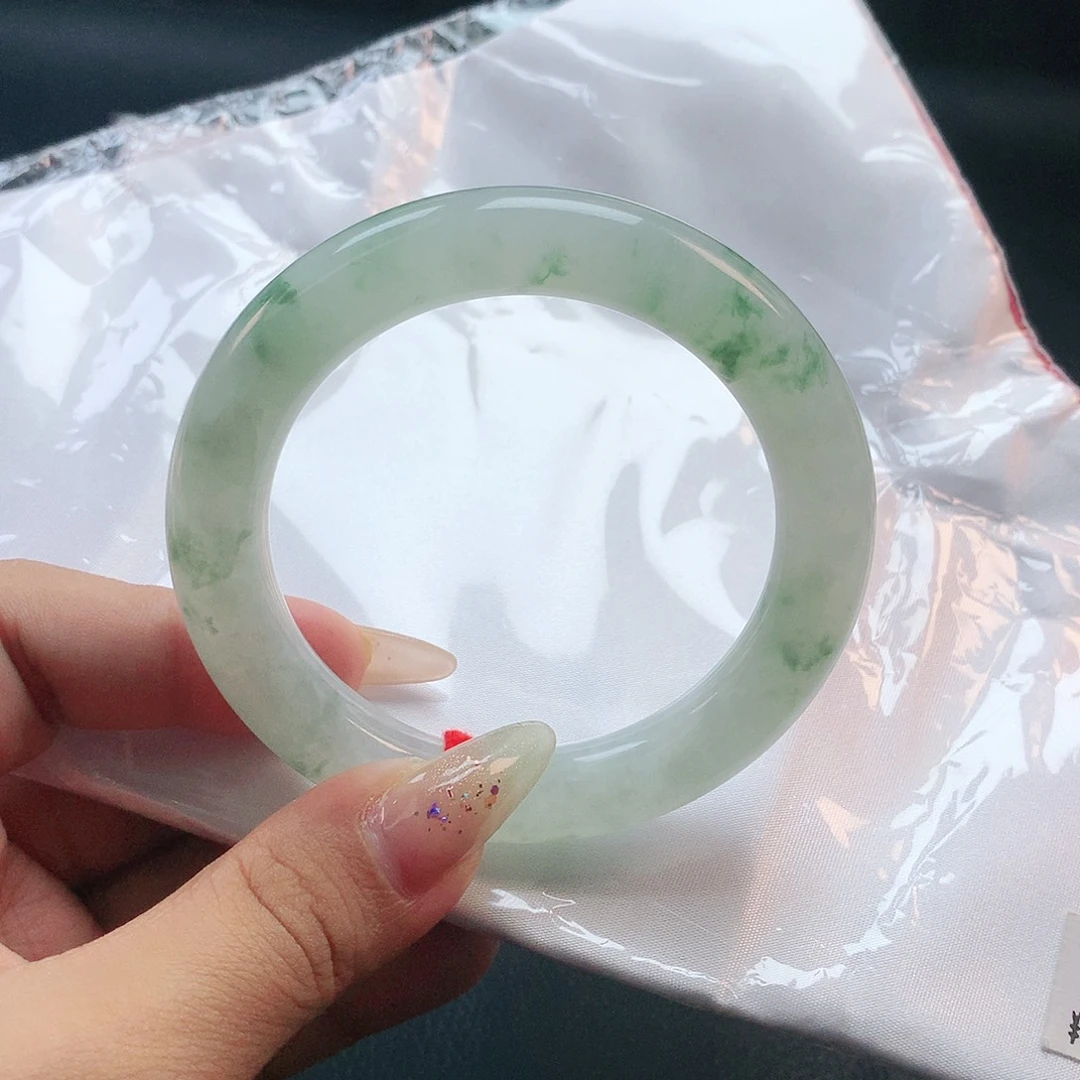 未镶嵌手镯翡翠54圈0686