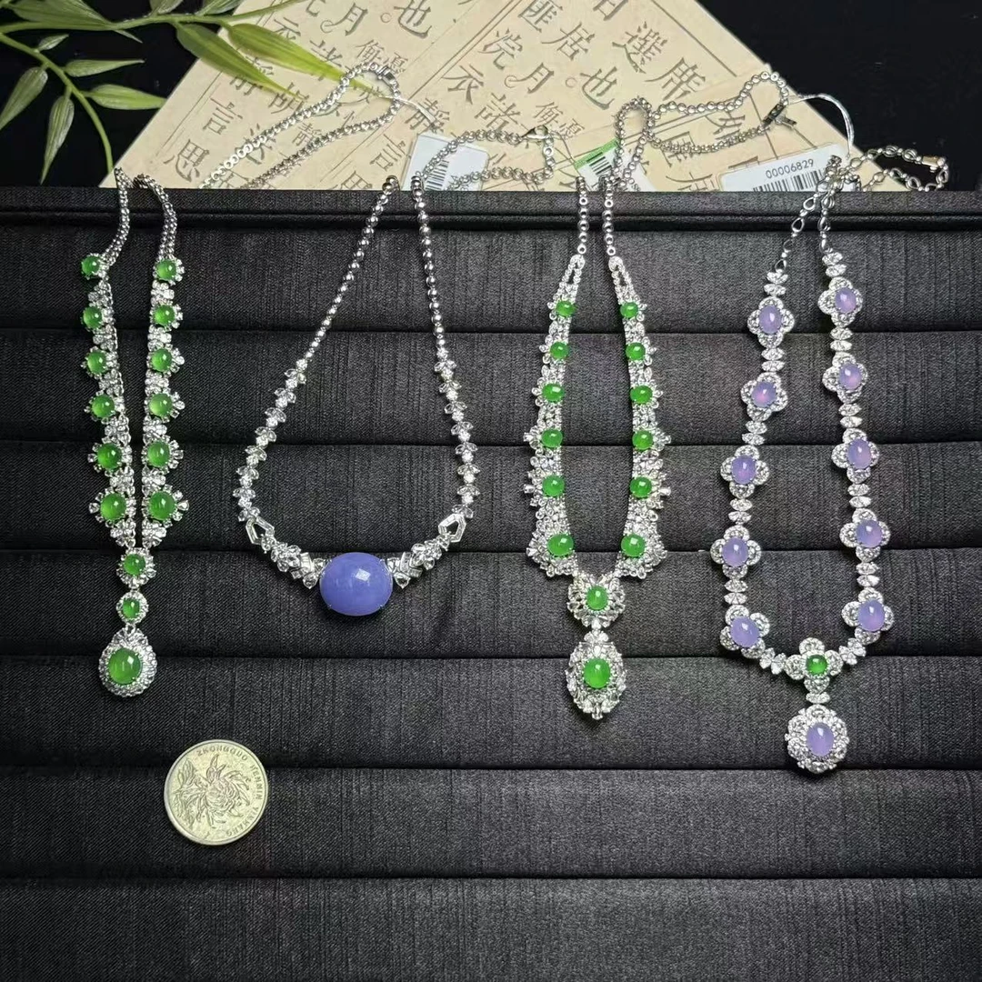 思懿珠宝 18K翡翠项链吊坠-1-ZGM-多样性发一