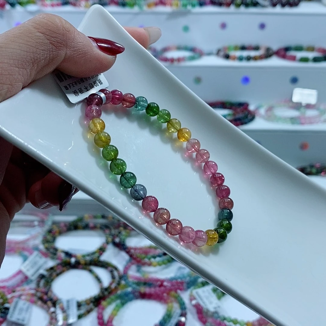 碧玺手链未镶嵌多样性发一条