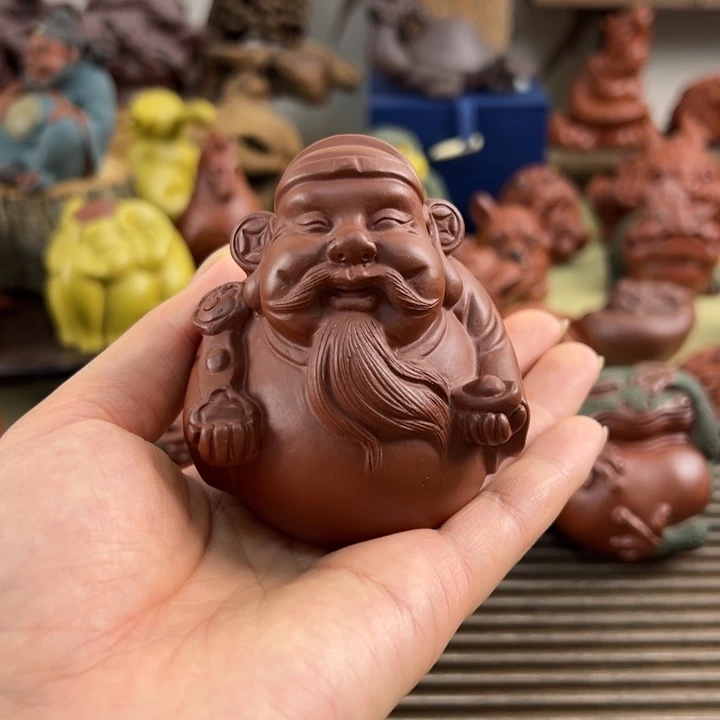 紫砂茶宠紫砂财神爷