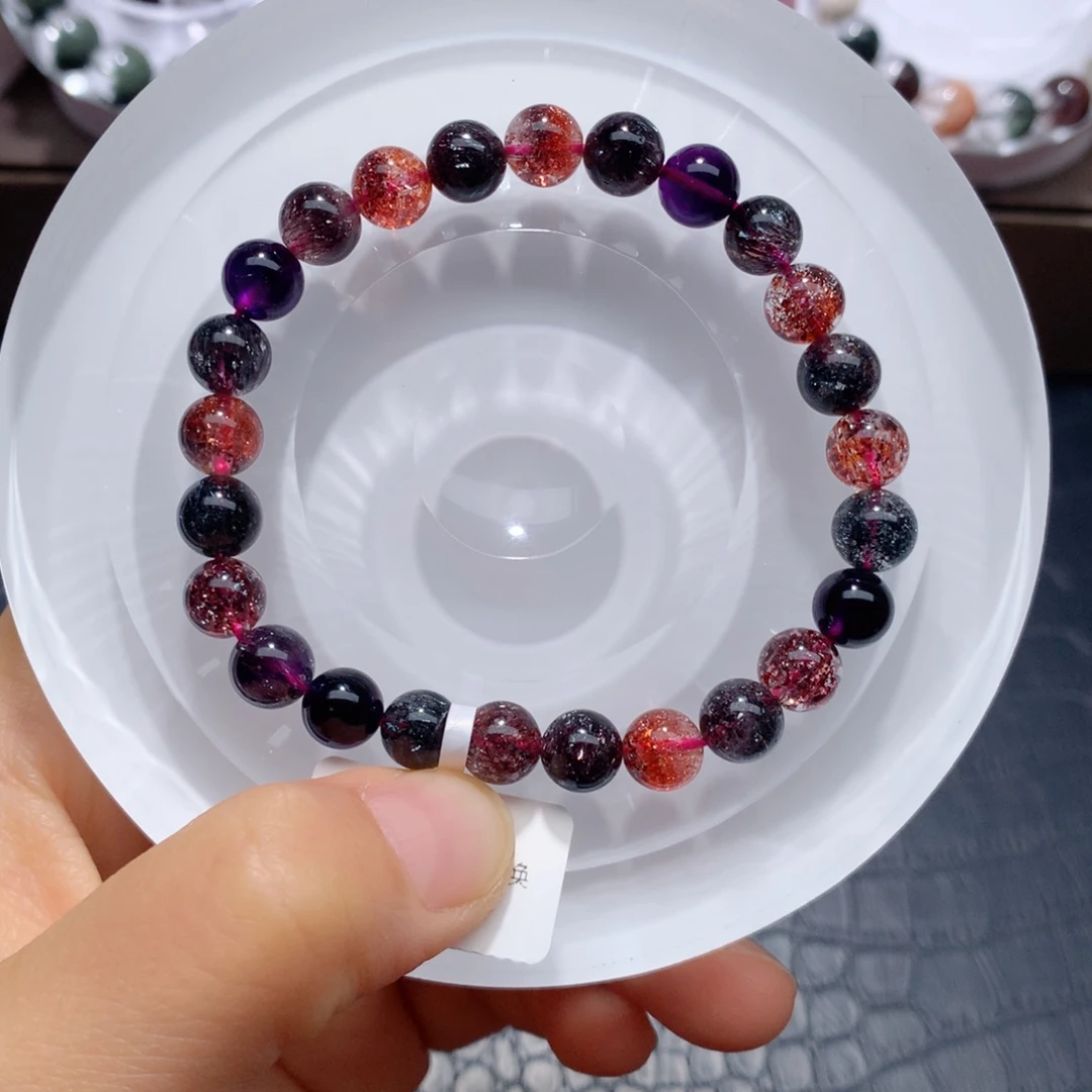 手链未镶嵌水晶黑加仑超七7.8