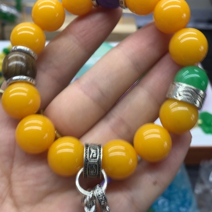 蜜蜡颈饰未镶嵌吊坠