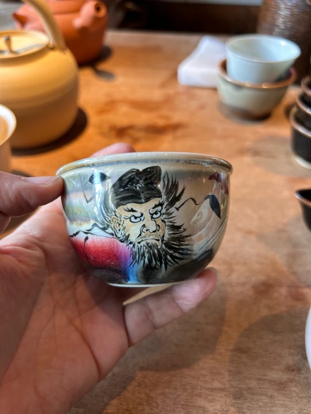 钟馗邓文生柴烧主人杯