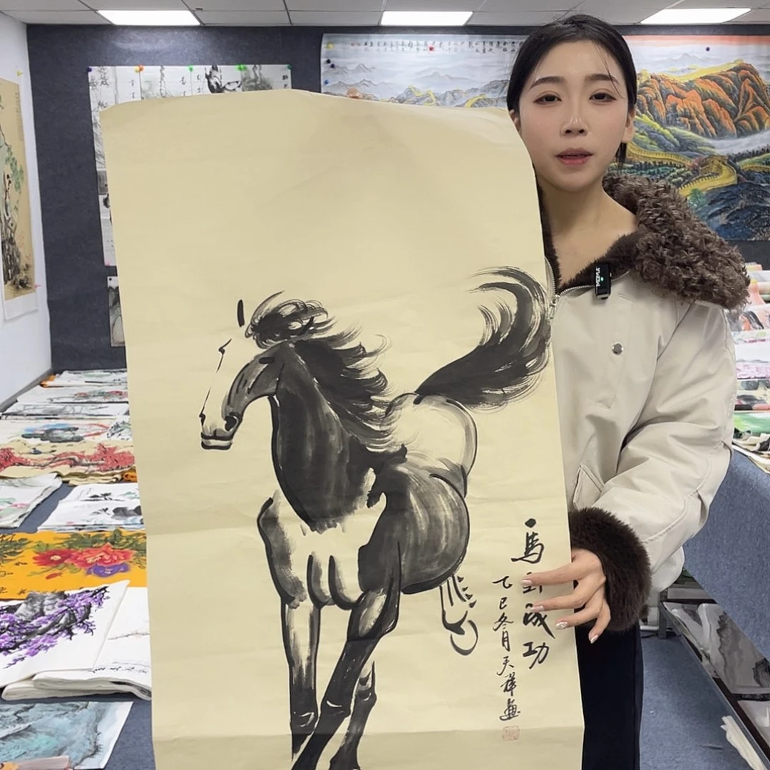 国画作品小姐姐放漏…