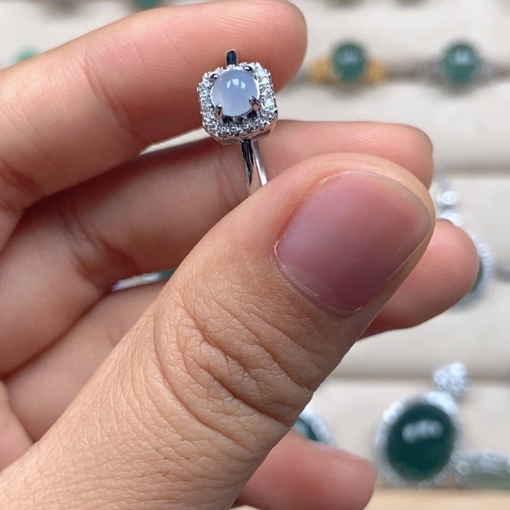 翡翠未镶嵌戒指戒指