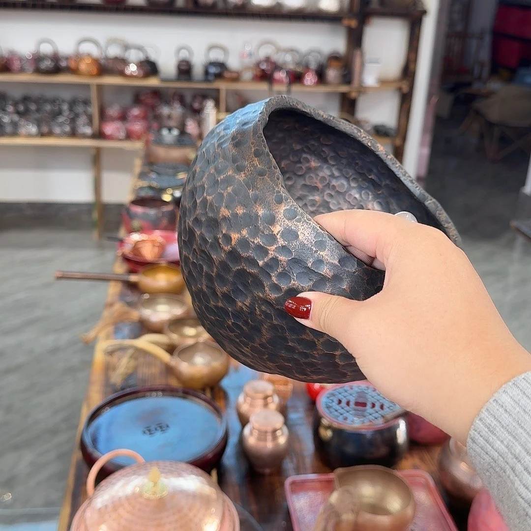 张***毅紫铜手工制作茶海一个