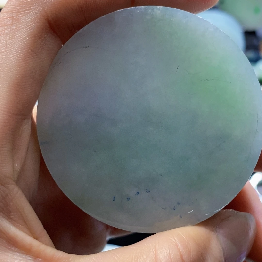 定制翡翠镯芯一个未镶嵌萧*尘