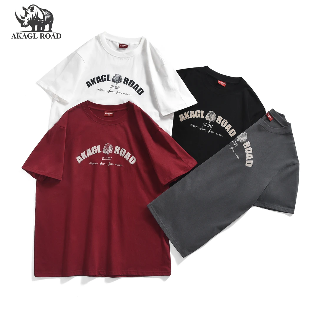 纯棉平纹莱卡短袖夏季休闲T恤男款圆领男士美式短袖t恤男t恤8701