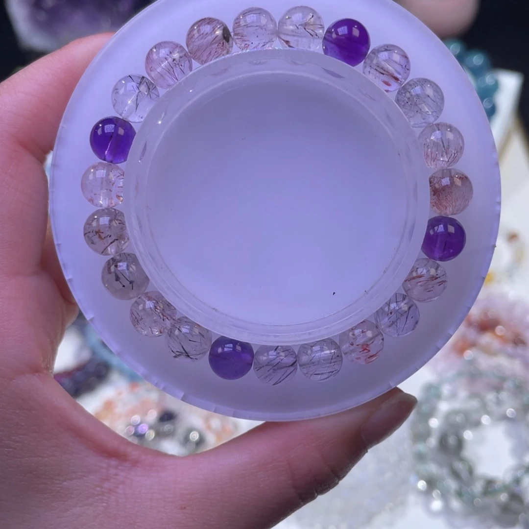 未镶嵌手链水晶仙女超七水晶8mm
