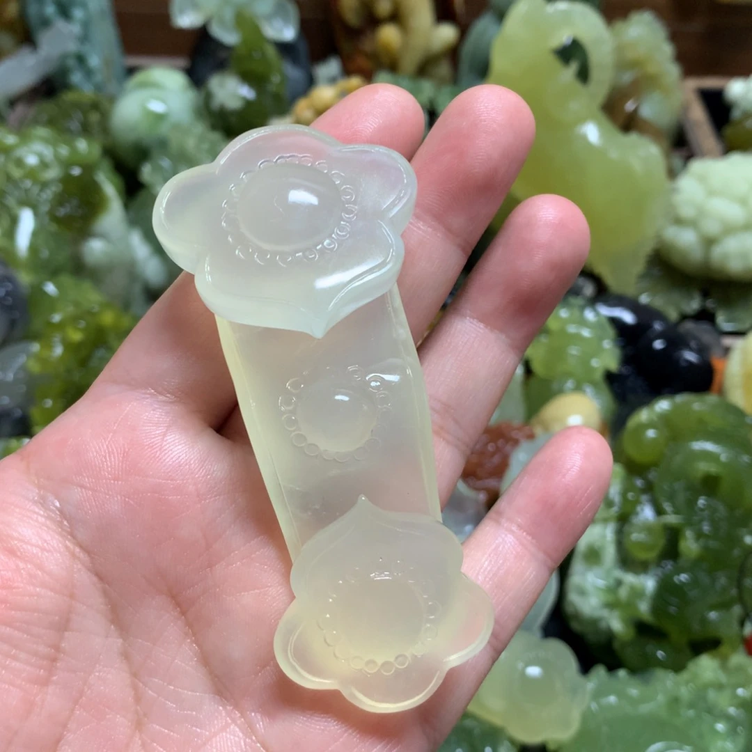 岫玉未镶嵌手把如*.手把
