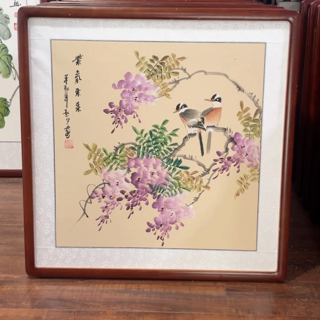 国画带框尺寸63*63厘米