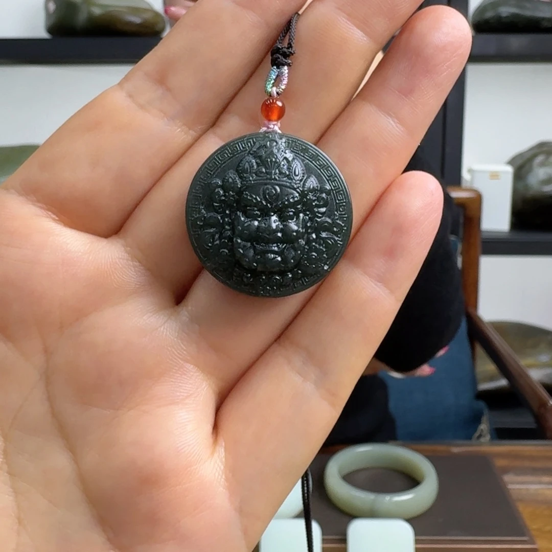 和田玉未镶嵌吊坠(不含链)