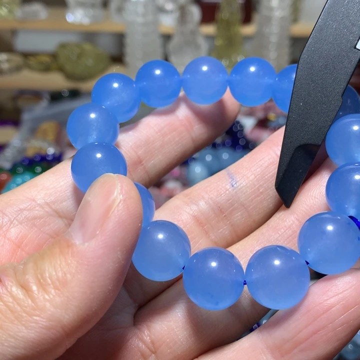 玛瑙/玉髓未镶嵌手链13.5mm手串