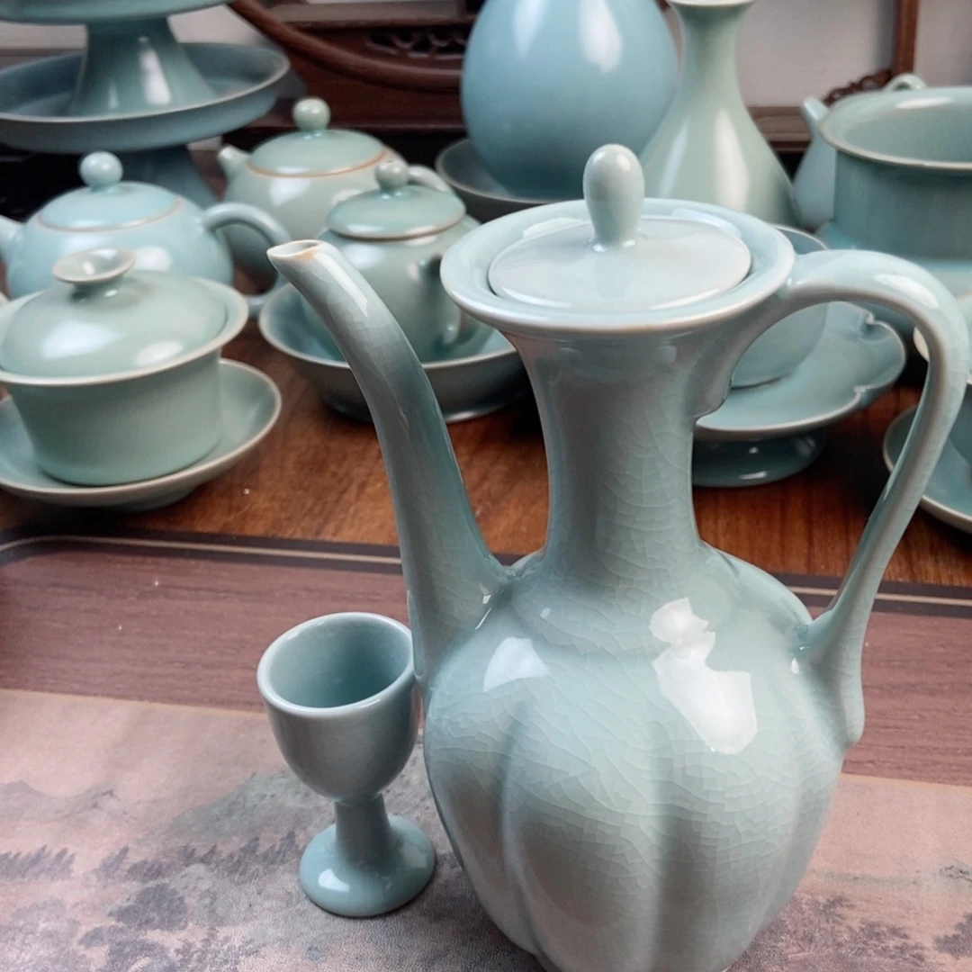 摆件原产地原矿汝瓷～茶器