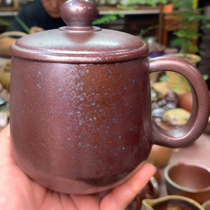 茶壶紫砂纯自然高温无釉裸柴烧
