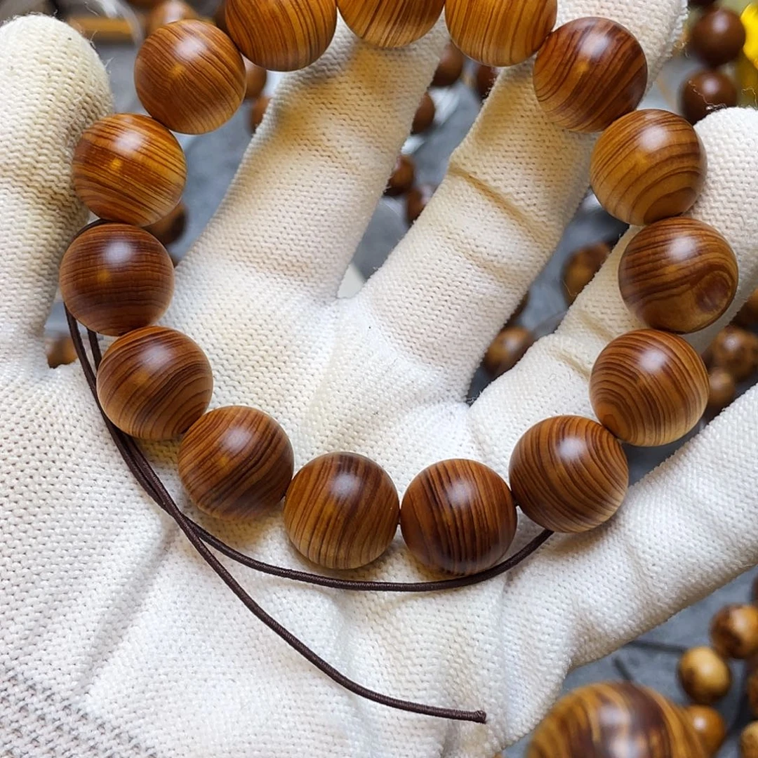 手串/手链柏木太行崖柏陈化1.5黑油素圈