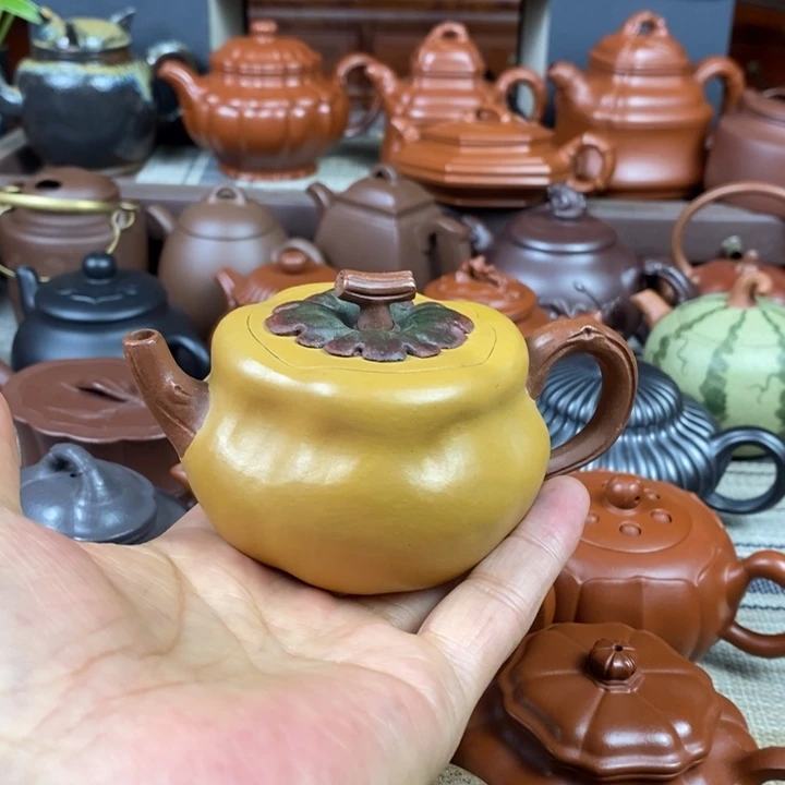 茶壶紫砂柿柿如意180cc特价促销