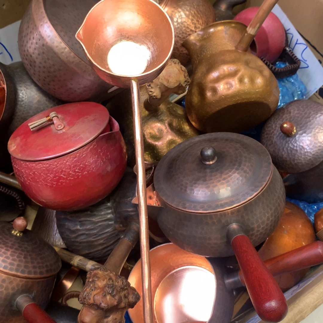 紫铜长柄精工汤勺