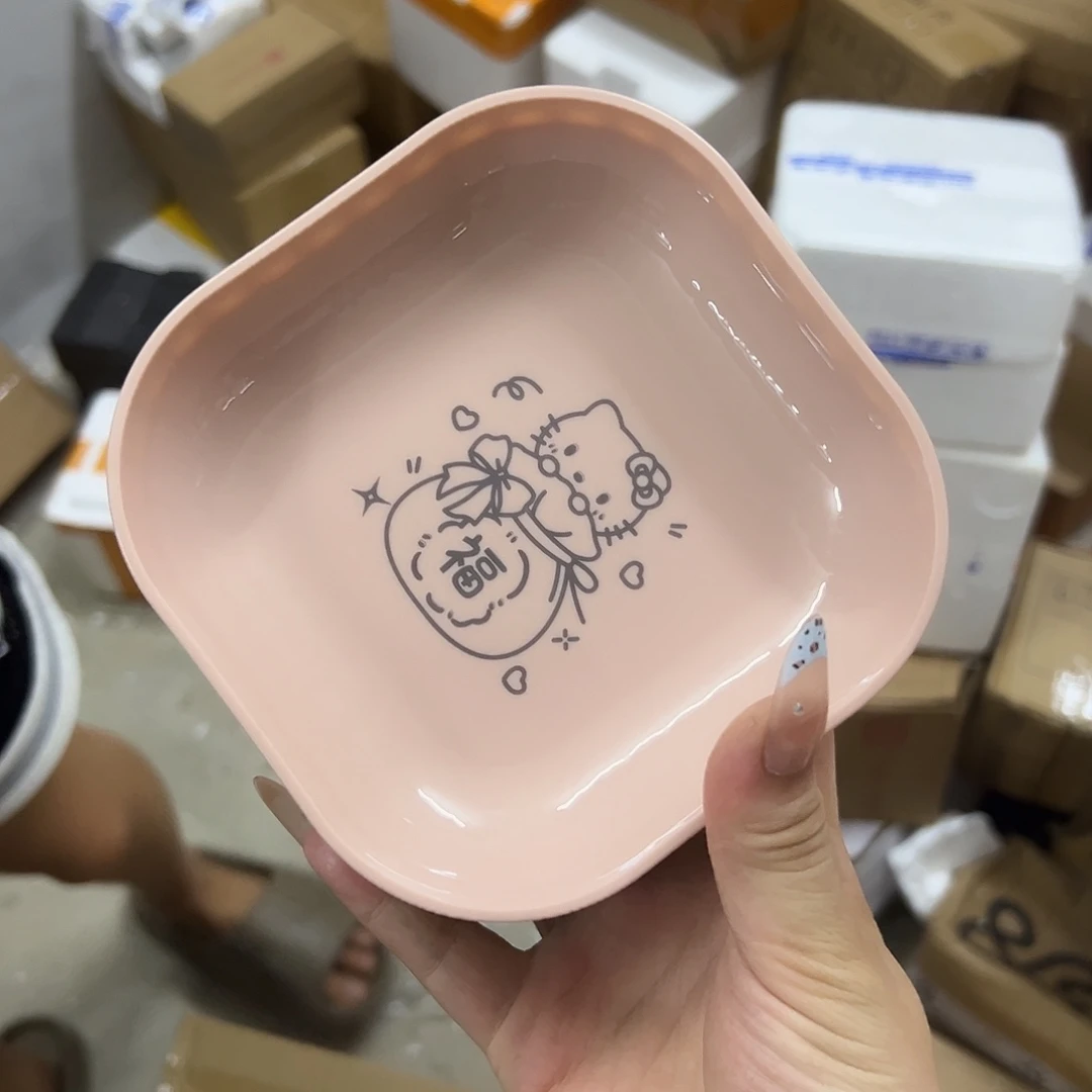 瓷塑料十个小骨碟