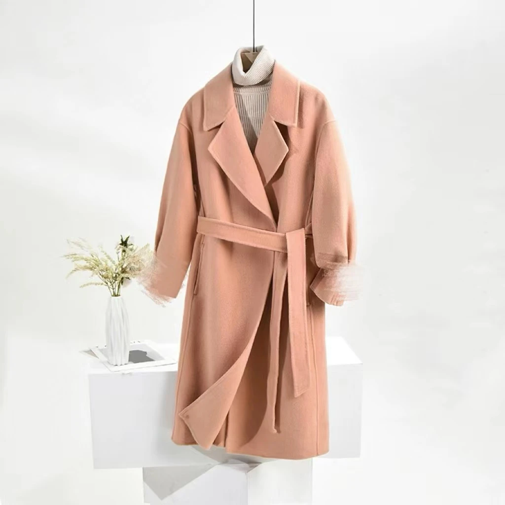 【A868】【以直播间为准】高级感双面长款羊大衣气质百搭