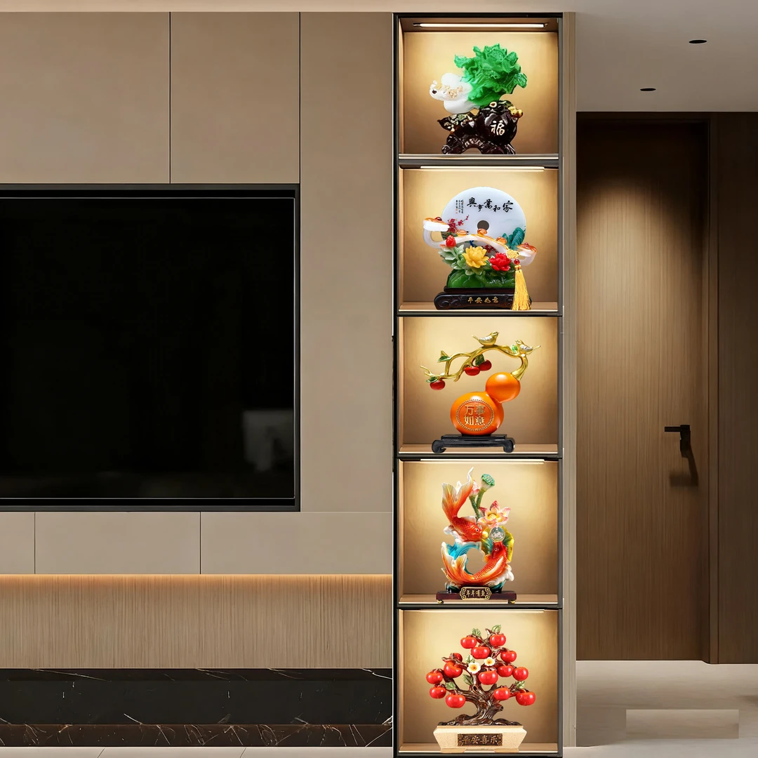 【精品高档5格套装】客厅酒柜电视柜轻奢家居乔迁搬新家装饰品摆件