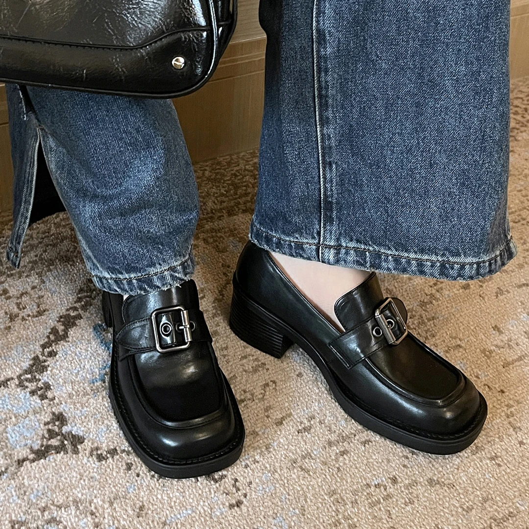 D1139-3真皮乐福鞋舒适又百搭