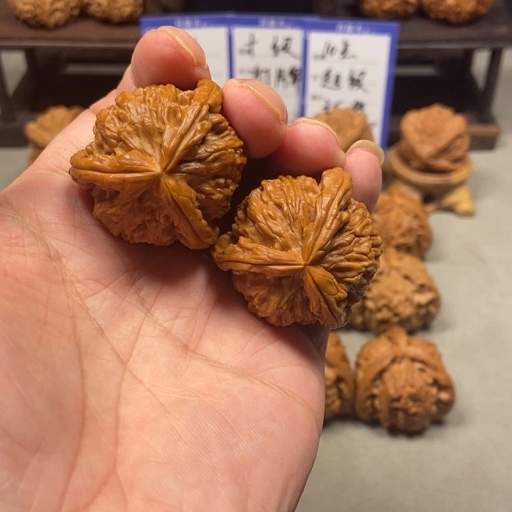 文玩核桃把件福利拼接白奔