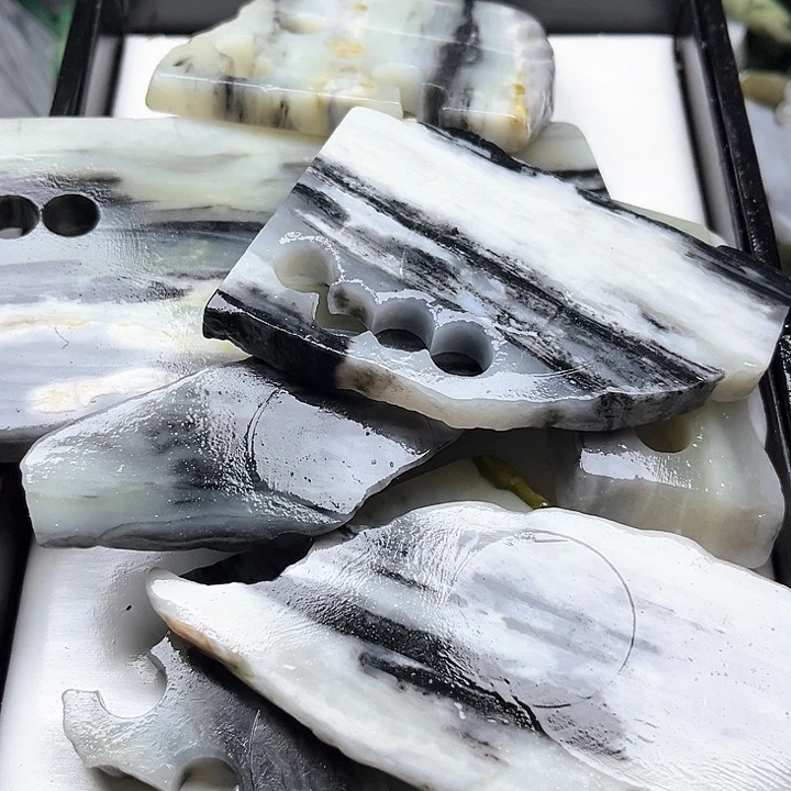 和田玉（糖玉）非和田玉边角料9K金镶嵌用****5