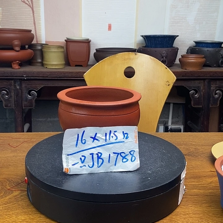 紫砂花盆货号一只JB1788