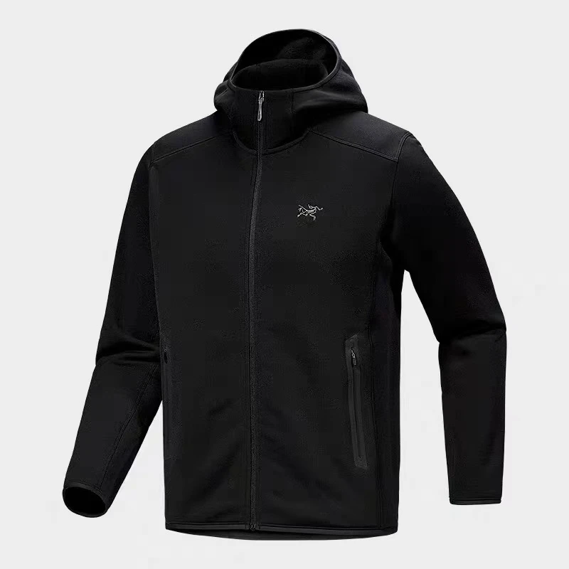 KYANITE Hoody 刺绣 Logo 纯色休闲抓绒长袖夹克 男款