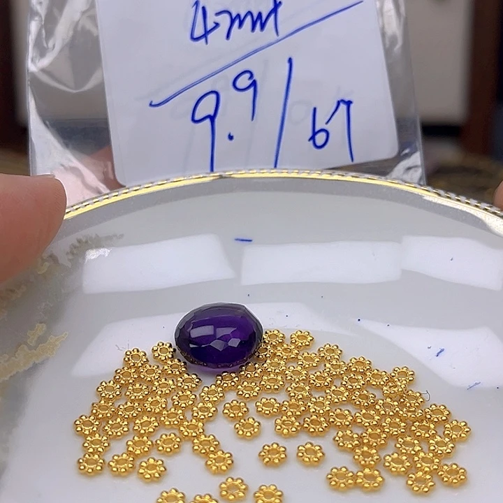 银S925镶嵌颈饰紫晶紫晶925镶嵌100