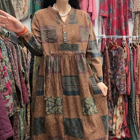 招财猫收腰裙839-4