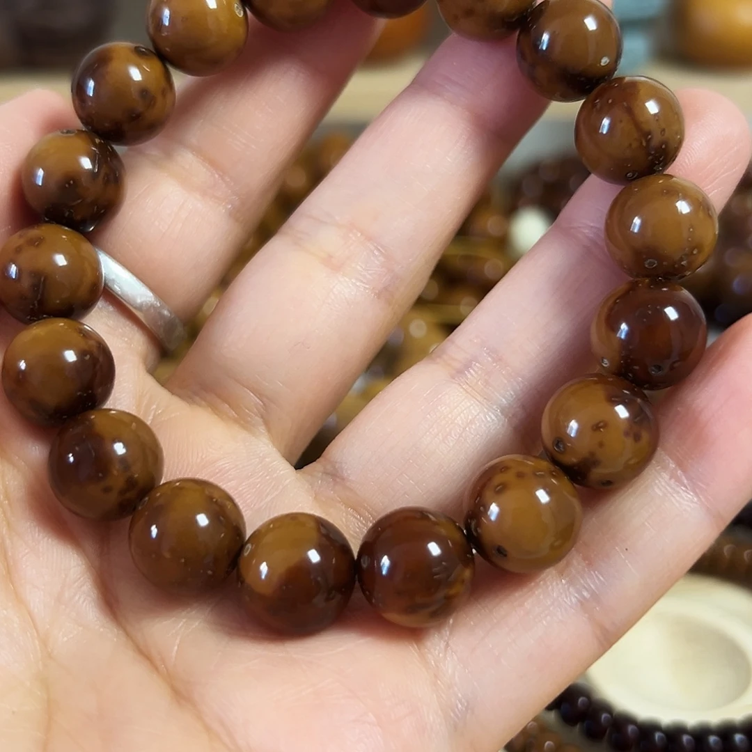 紫金鼠手串反油款紫金鼠光珠手串