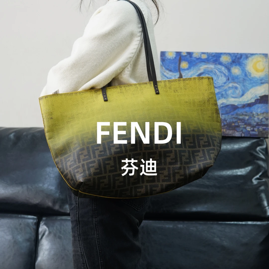 95新 FENDI/芬迪 渐变单肩包/DX01722034/2034