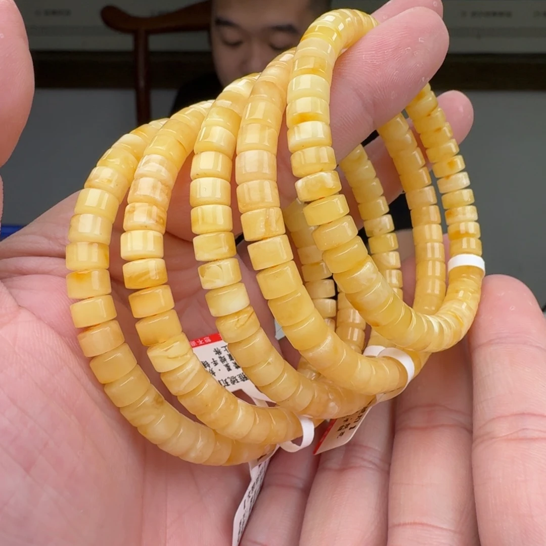 琥珀未镶嵌手链多样性发其一