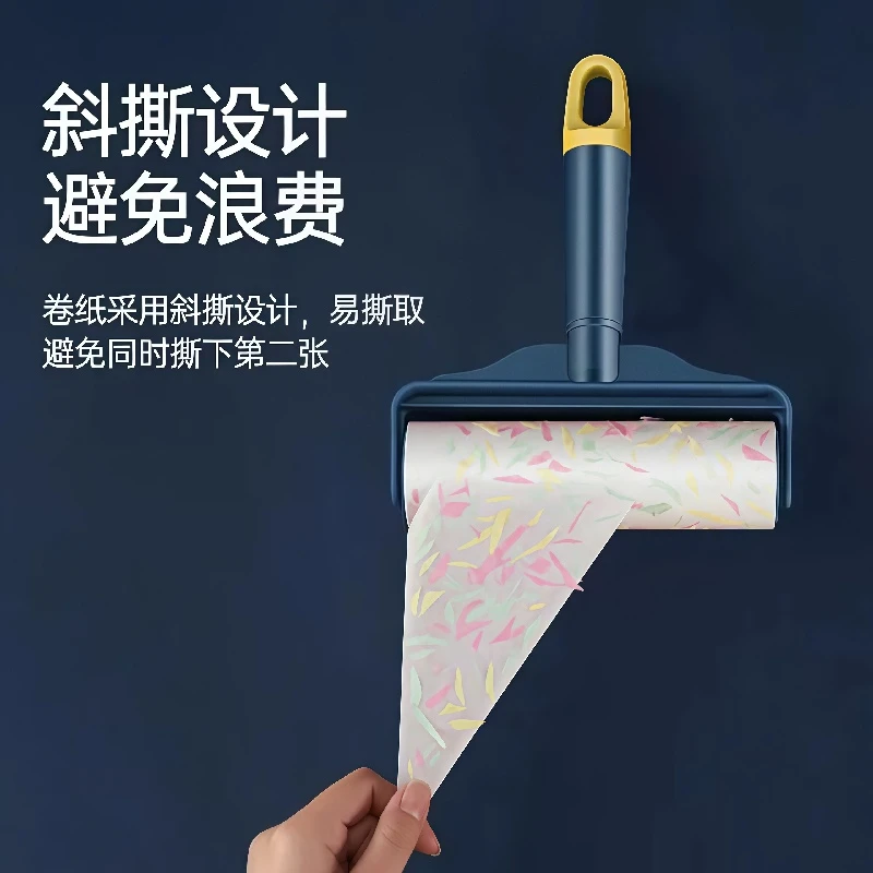 秋冬换季无痕毛绒可撕式粘尘器滚毛刷滚毛器强力粘毛器滚筒收纳粘