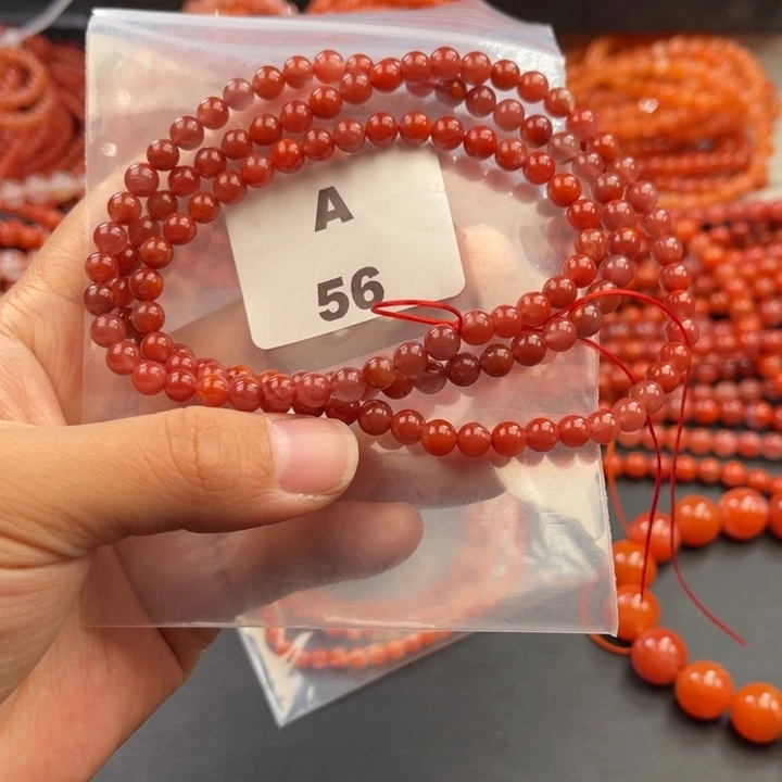 南红玛瑙未镶嵌多样性发货默认微瑕称重5mm