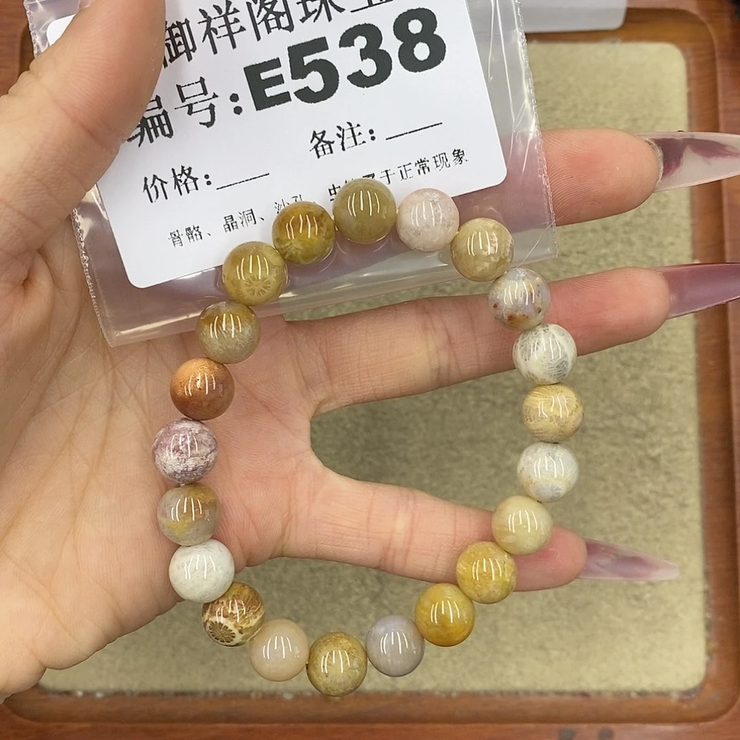 硅化珊瑚（珊瑚玉）颈饰未镶嵌