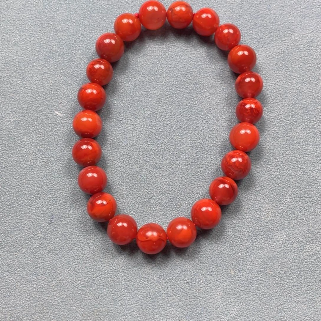 南红玛瑙珠子未镶嵌夏*