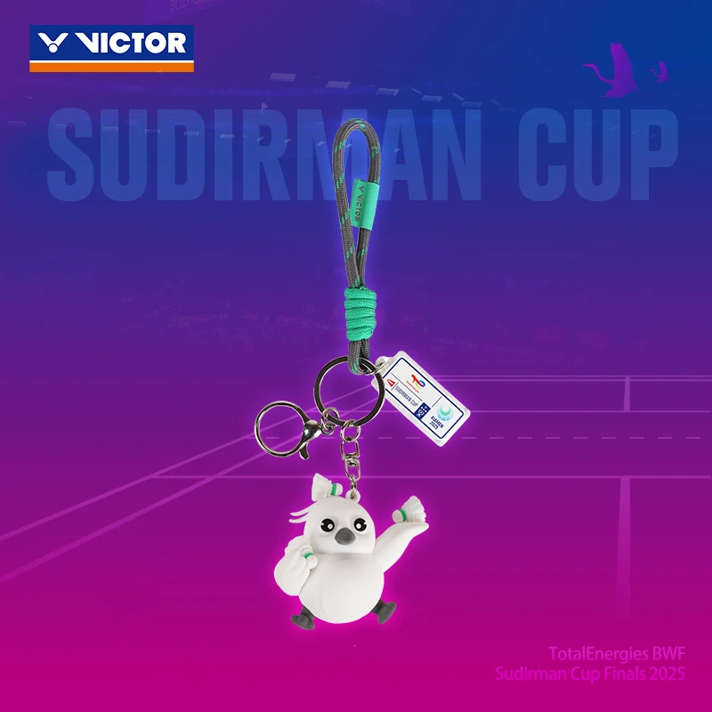 VICTOR/威克多胜利25年苏迪曼杯纪念钥匙扣时尚礼物羽毛球挂饰