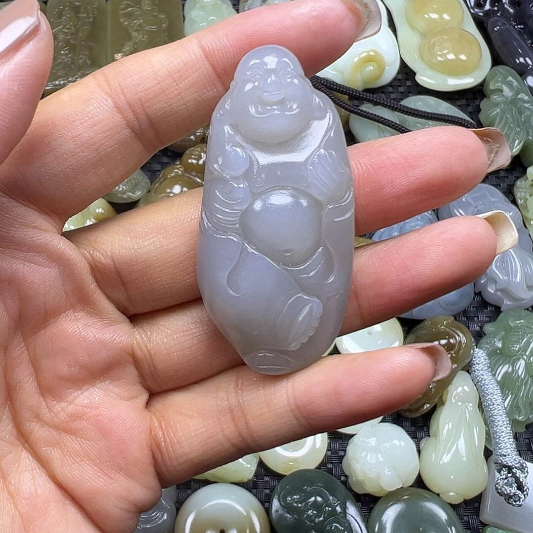 和田玉未镶嵌颈饰卡53.6