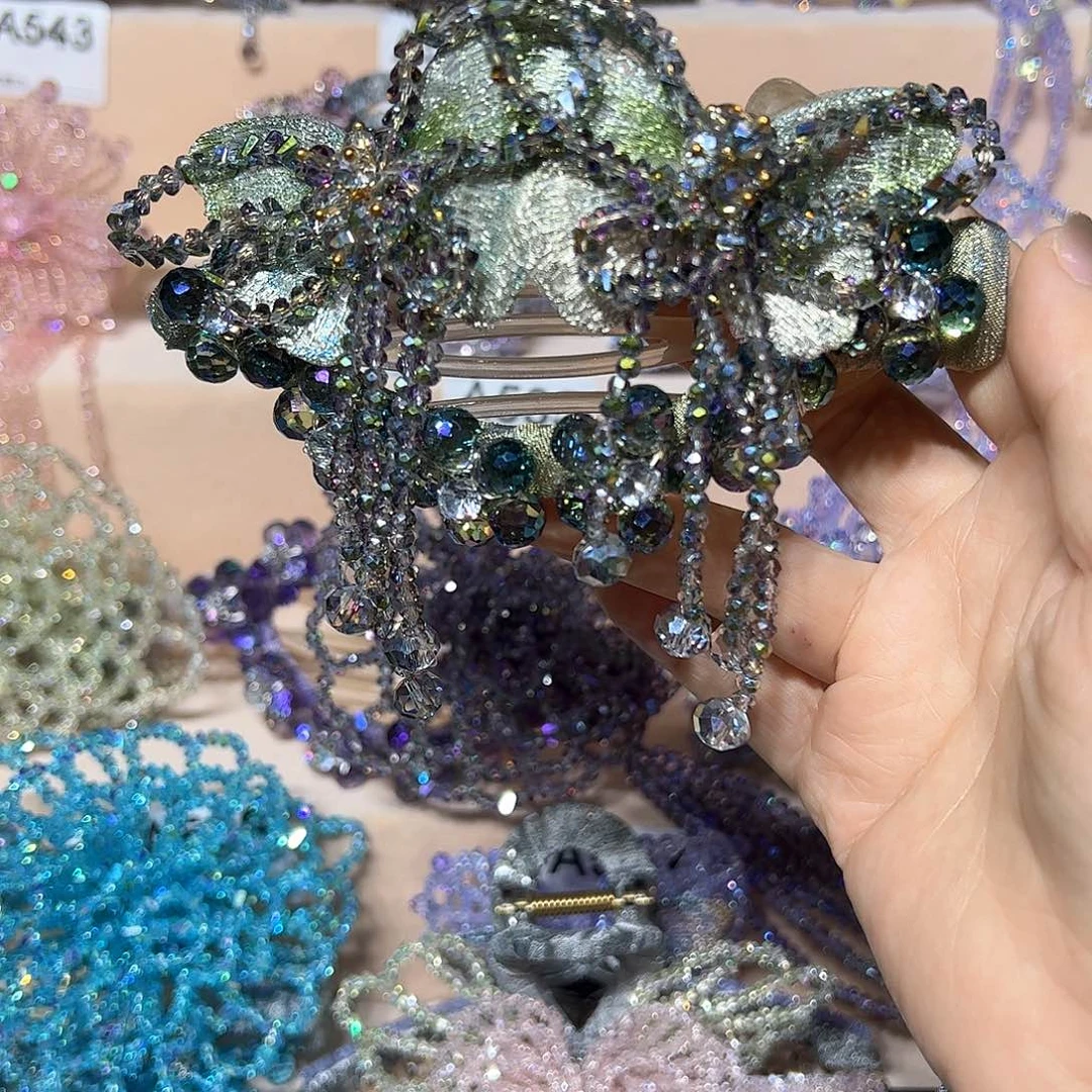 仿水晶非金属5号 懒人夹