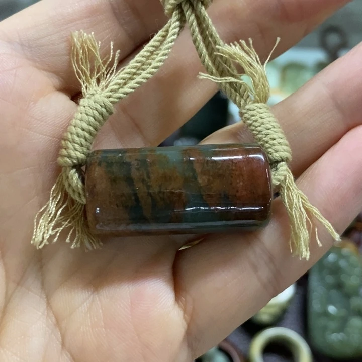 手链未镶嵌岫岩河磨玉（透闪石质玉）