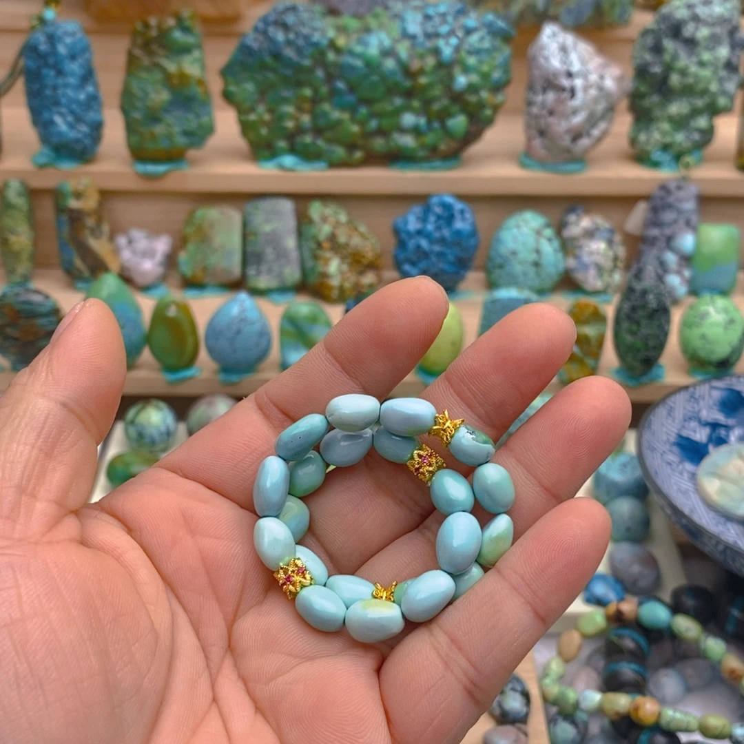 定制绿松石未镶嵌手串