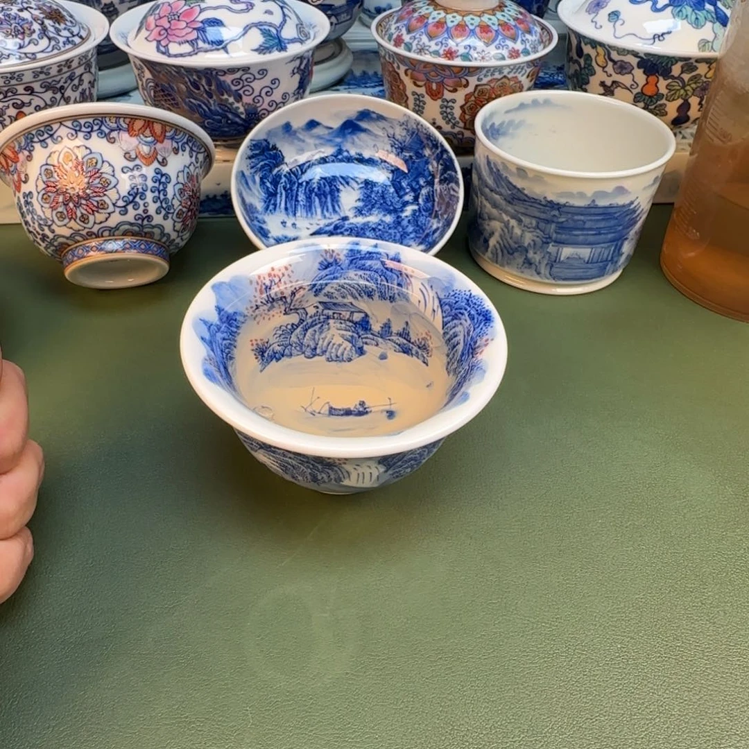 纯手工纯手绘茶具石头3