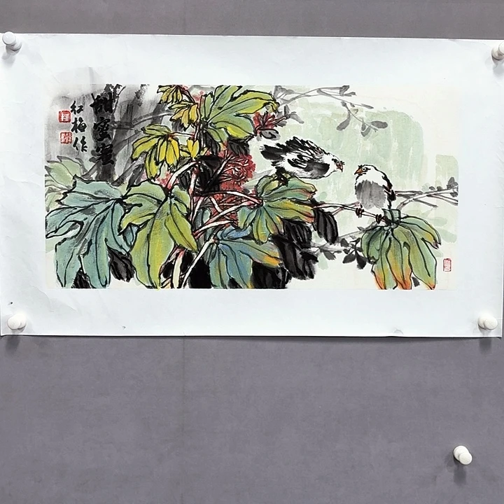 国画亲笔手绘放心去藏