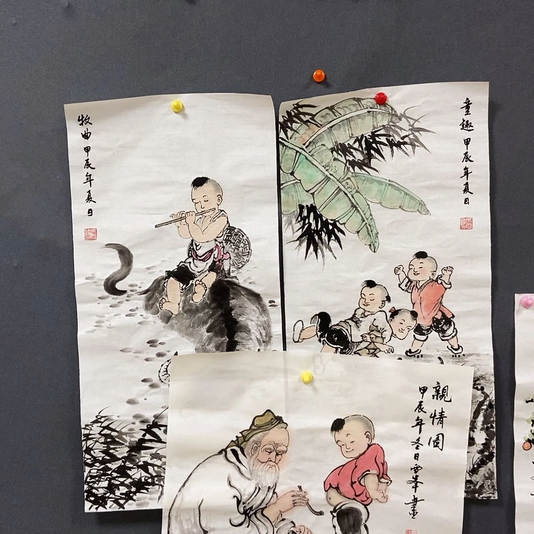 国画石****宫马雪峰手绘作品欣赏50.50