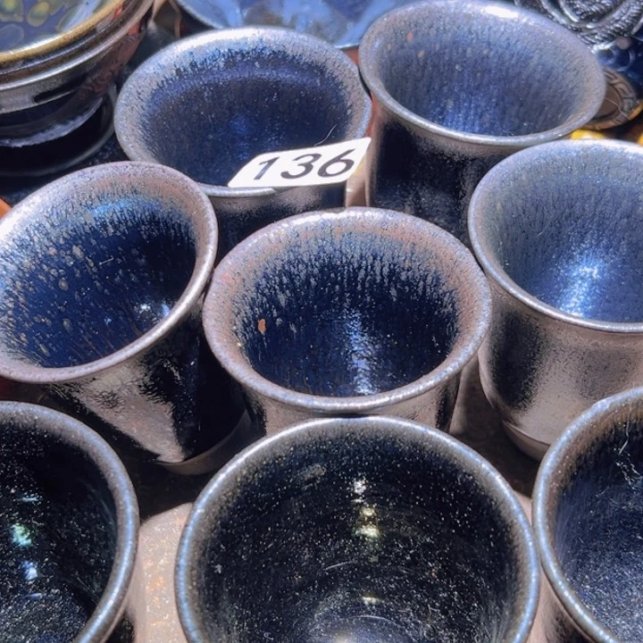 茶盏截**君8只136闻香知否建盏茶器